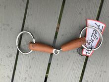 Gebiss mit Leder überzogen 12.5 cm neu