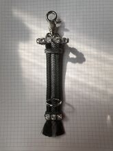 Gertenhalter, grau mit Steinchen