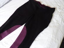 Women's Harry Hall Jennilee Jodhpurs - Black & Dark Purple - 34R -New With Tags Harry Hall
