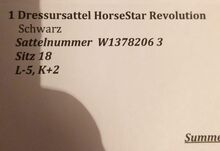 Horse Star Dressursattel Horse Star Revolution