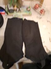 Horseware black synthetic suede chaps size large regular ladies