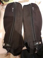Horseware black synthetic suede chaps size large regular ladies