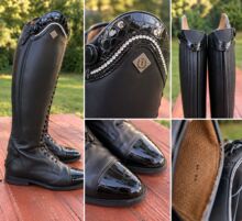 Imperial Riding IRHOlania Lederreitstiefel Gr. 40-SN | Kroko & Strass | wenig getragen Imperial Riding