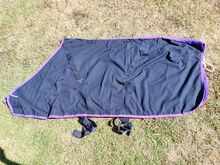 Sommer-Decke 135 cm mit Kreuzgurt Poly-Cotton Decke mit Satinoptik