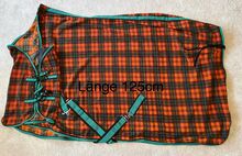 🧶 Fleecedecke kariert – neu mit Kreuzgurten (125 cm)