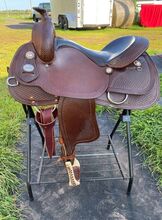 Crates wide reining saddle 16