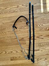 Leather and Rope Draw Reins- Brown