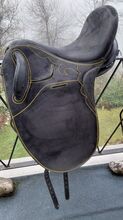Lederbaumsattel , Stocksattel , Sorenta... für Sicherheitsbewusste Sorenta  STOCKSATTEL mit Klettkissen 