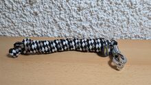 Führstrick neu von black forest schwarz/weiß/silber mit Panikhaken loesdau