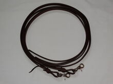 Unbenutzte Westernzügel offen 155 cm + Snaps braun Western Zügel/Splitreins mit Zügelsnaps