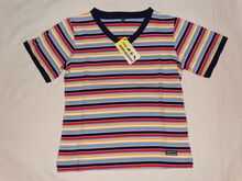 Neues HKM Streifen T-Shirt Kinder XL (ca. 170-176, Erwachsene S) rot gelb blau gestreift NEU HKM