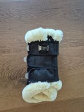 Dressurgamschen, hinten, Felix Bühler, Teddyfleece, schwarz Felix Bühler Teddyfleece-Gamaschen, hinten