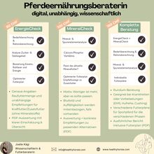Unabhängige Futterberaterin / Rationsberechnung / Mineralfutteranalyse