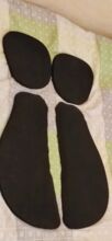 Barefoot Zellkautschuk / Moosgummi Einlagen Zugeschnitten Barefoot