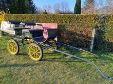 Ponykutsche Trainingswagen Wagonette Luftbereifung