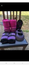 Pony brush boots,bandages and bell boots. Woof wear
