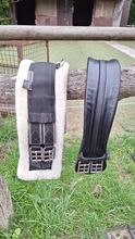 Showmaster Sattelgurt schwarz mit Fell 60cm Showmaster  Mit hellem Fell