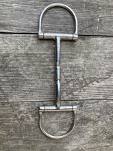 Pro Cheval D-Ring Gebiß, 13,5 cm, 11 mm Pro Cheval D-Ring, einfach gebrochen, Kupfereinlagerungen