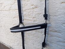 Reithalfter, hannoveranisch, für Islandpferde ++ Nasenriemen mit geflochtener Applikation