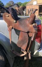 Rockin W barrel saddle