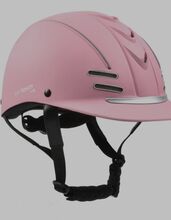 Pink riding hat John Whitaker 