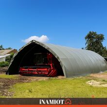 Rundbogenhalle 9,76 x 10 m ideal zur Lagerung von Heu, Stroh, Futtermitteln, Getreide, Dünger, Masch