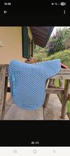 Satteldecke blau