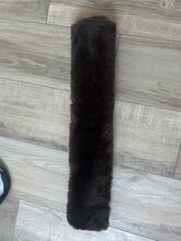 Sattelgurt Fell, Lammfell braun Neu, 55cm HKM