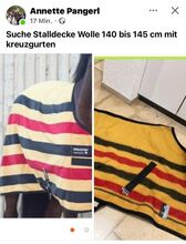 SALLDECKE in Wolle 140 Bis 145 gelb mit kreuzgurten