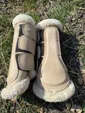 Selection of faux fur brushing boots