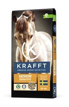 Senior Sensitiv von KRAFFT KRAFFT SWEDISH HORSE NUTRITION Speziell für ältere Pferde, aber auch für Pferde die schwer an Gewicht zunehmen