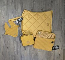SET Eskadron Golden Yellow Schabracke Bandagen Haube Unterlagen NEU Eskadron Platinum Glossy Bit und andere
