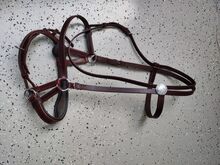 Sidepull Leder rotbraun WB Bitless bridle Reitershop  Sidepull "Amber" WB rotbraun 