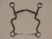 Snaffel Bit with Shanks 13,5cm lange Sweet Iron Anzüge mit Dots & Abstandhalter