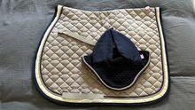 Springset Schabracke und Fliegenmützen beige/navy Imperial Riding