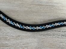 Stirnriemen "Wintertraum" mit original Swarovski DIY original Swarovski