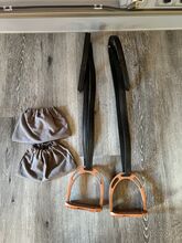 Steigbügel Set mit Steigbügelriemen und Schoner 155cm