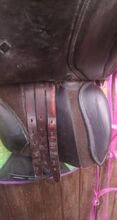 Sue carson jump saddle with flair 17.5inch