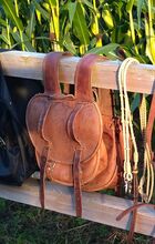 Super praktische Satteltaschen aus festem Leder