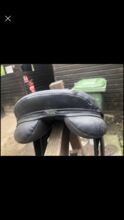 Black leather saddle Teqnic