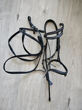 Trense WB schwarz inkl Zügel 2 Stirnriemen