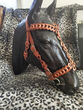 Einzigartige handgefertigte Ledertrense - echtes Unikat Happyhorse Barock / Show 