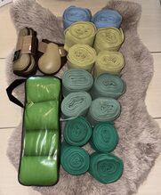 Verschiedene Bandagen Gamaschen Krankenbandagen Konvolut HKM 