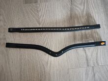 Stirnriemen 2 Stück schwarz Strass