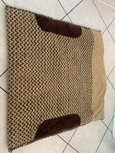 Westernpad 77x77 cm mit Lederapplikation Westernpad