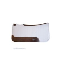 Westernpad Sythetic Felt Pad Weiß Braun Western Imports Western Imports Westernpad