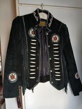 Westernjacke aus echtem Wildleder