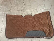 Westernpad aus braunem Cord - neu