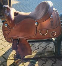 Westernsattel Braun breit weicher Sitz
