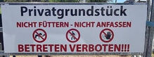XXL Verbotsschild